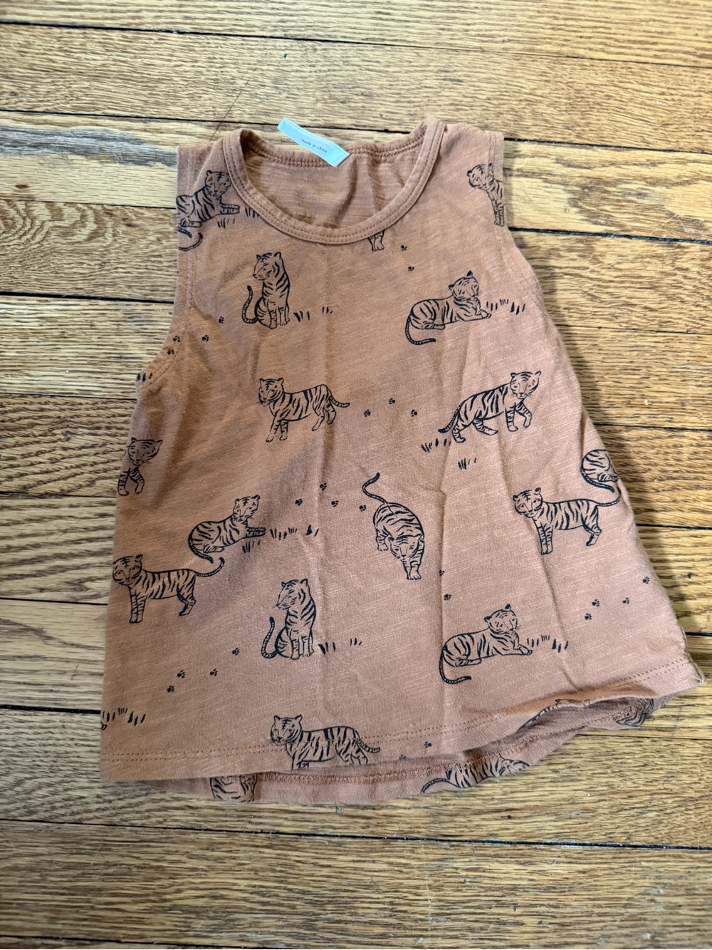 Rylee + Cru Tiger Print Tank - Size 2-3